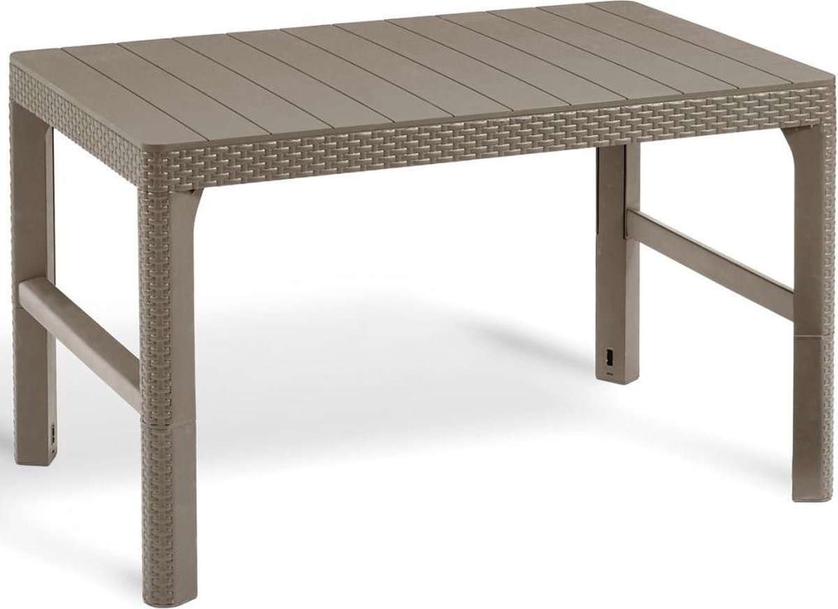 Tisch Gartentisch für Terrasse Balkon Kaffee verstellbar 2in1 KETER