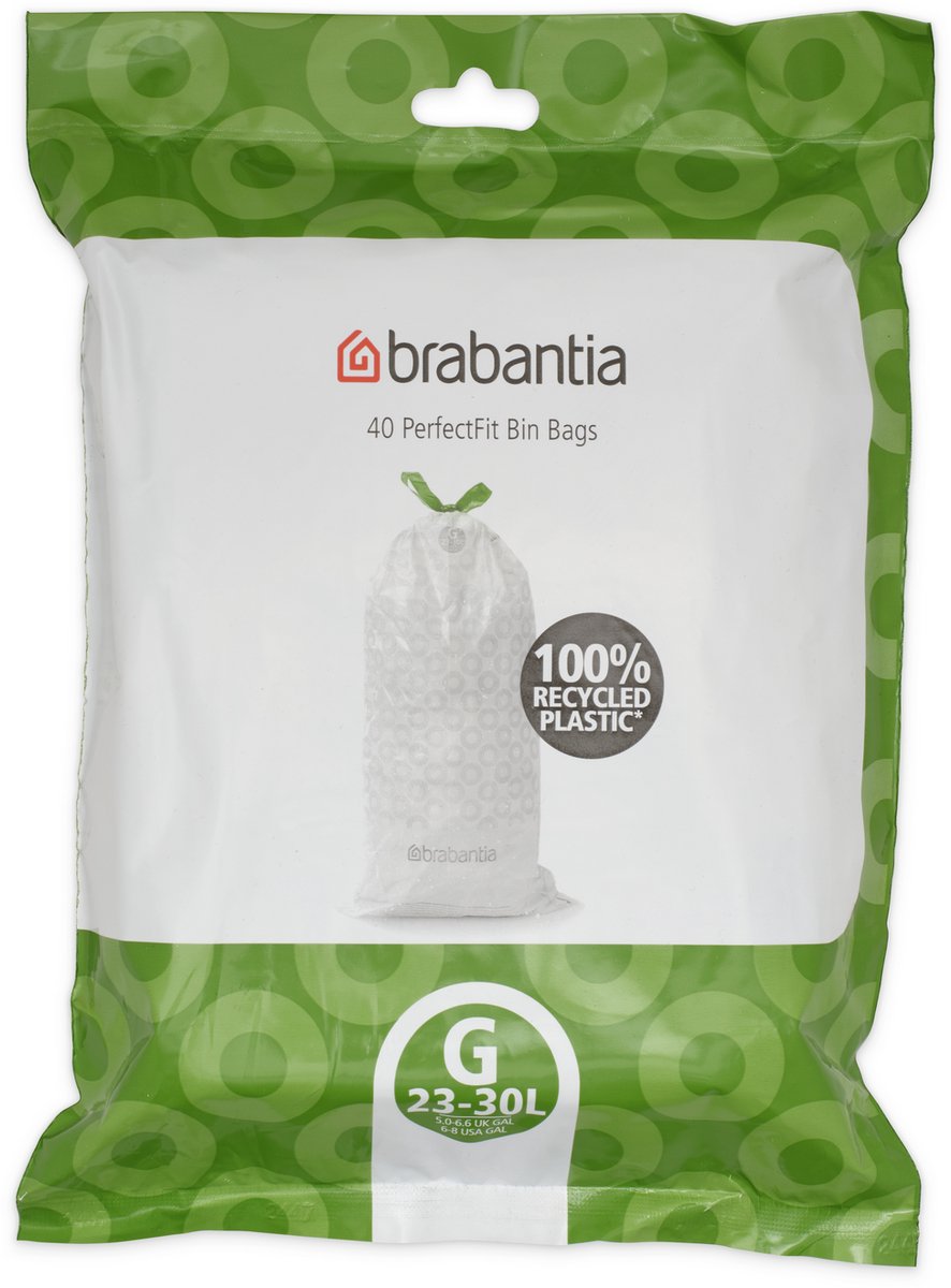 Brabantia Smartfix Tret-Müllbeutel (40 Beutel) 30L