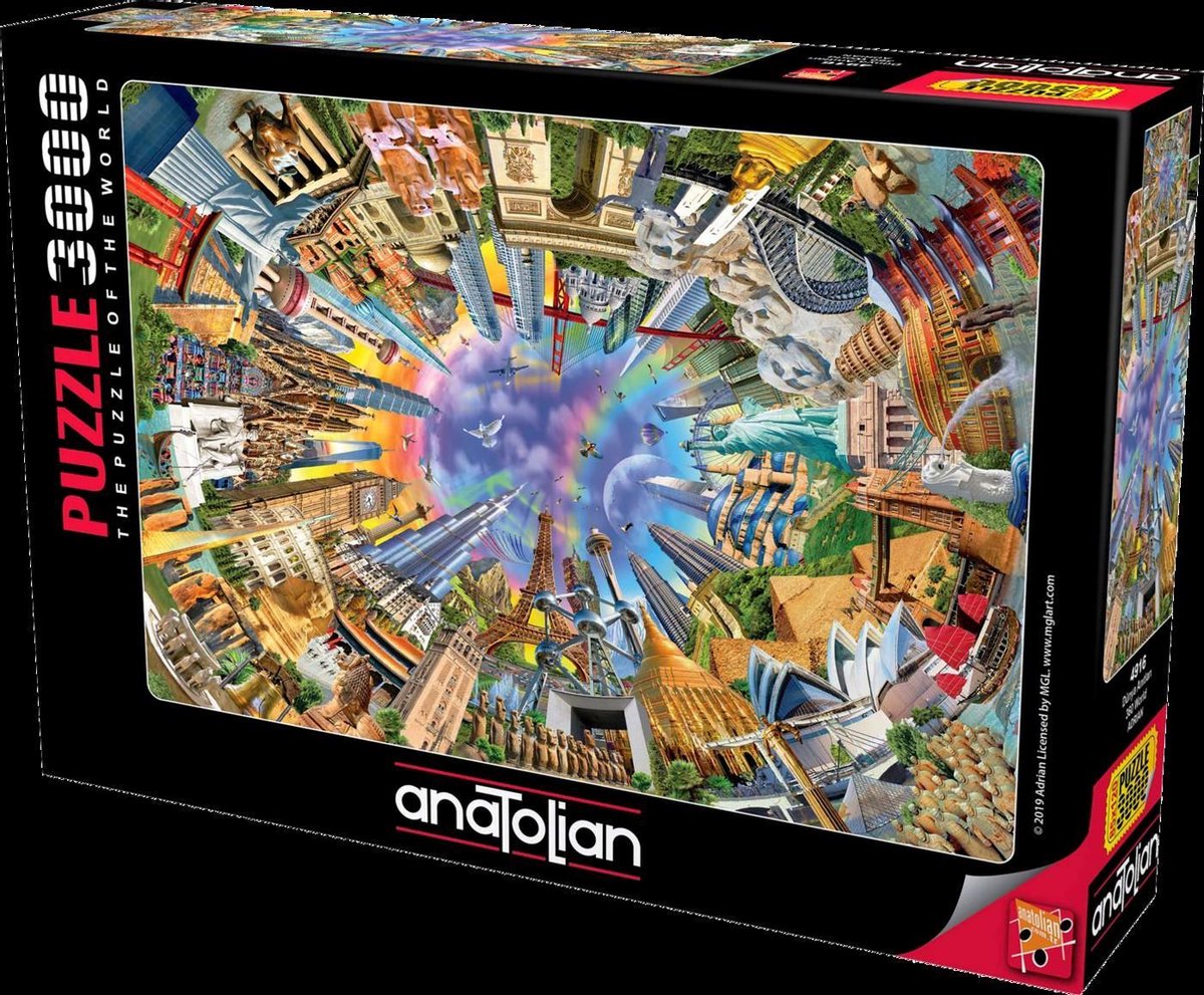 Anatolian Das Puzzle der Welt 3000 Teile (360 Welt)
