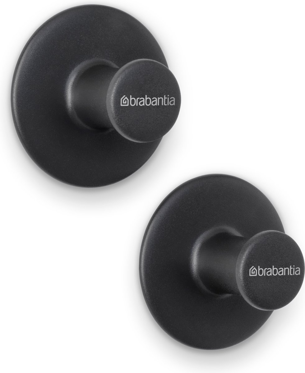 Brabantia Handtuchhaken (2er Set) dunkelgraue