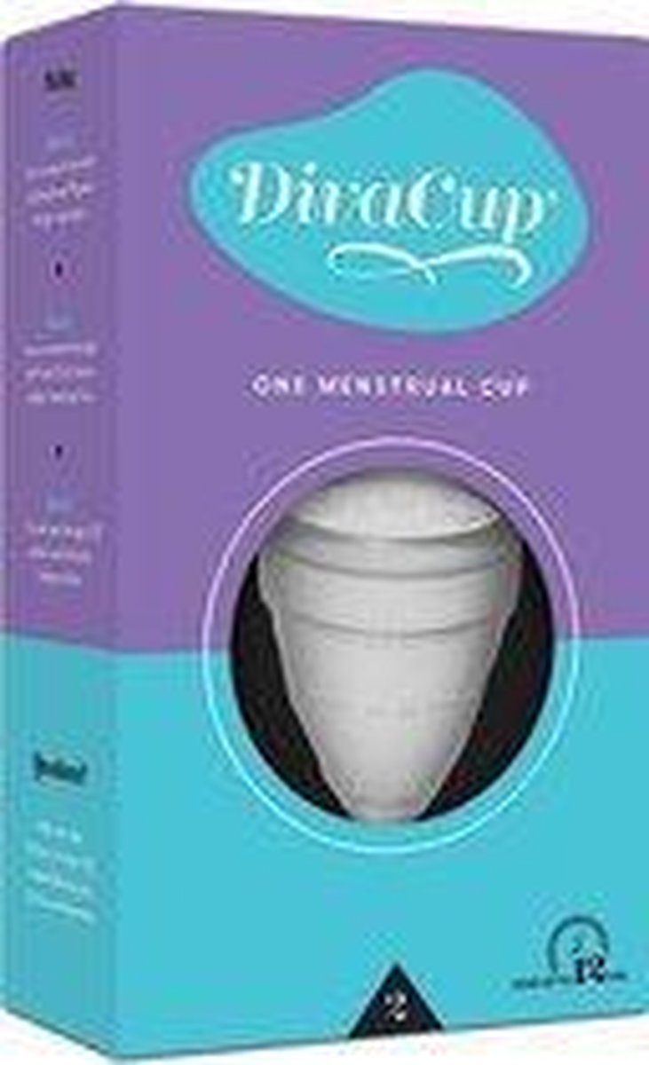Diva International, DivaCup, Modell 2, 1 wiederverwendbare Menstruationstasse purple