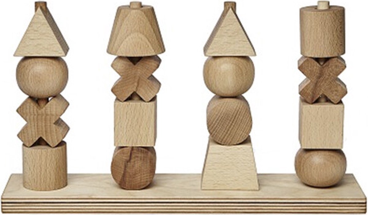 Naturspielzeug Stapelturm XL Wooden Story Montessori
