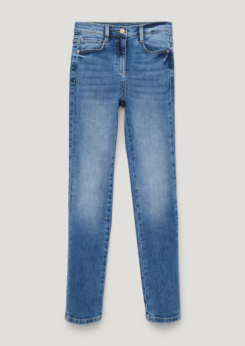 Hoch geschnittene Slim Jeans für Mädchen s.Oliver Suri