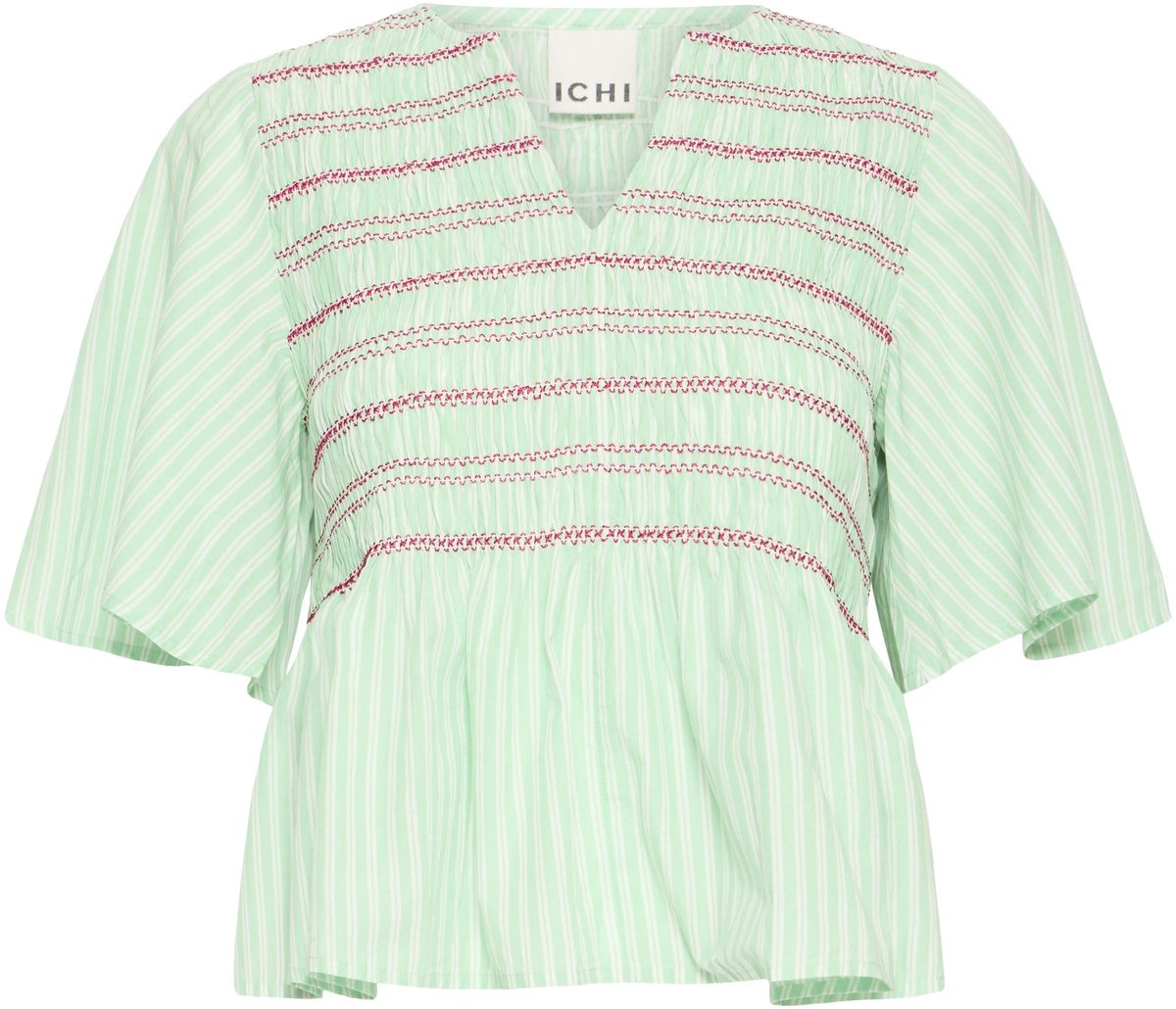 Bluse, kurzärmelig, Damen Ichi Ihlocy Ss
