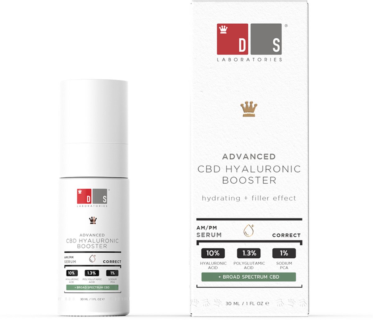Ds Laboratories - Ds Advanced Cbd Hyaluronic Booster Serum Facial 30 Ml