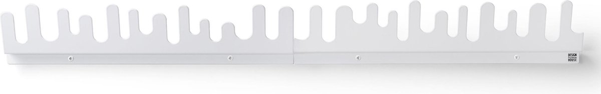 Design House Stockholm Set de 2 percheros de pared Wave blanco