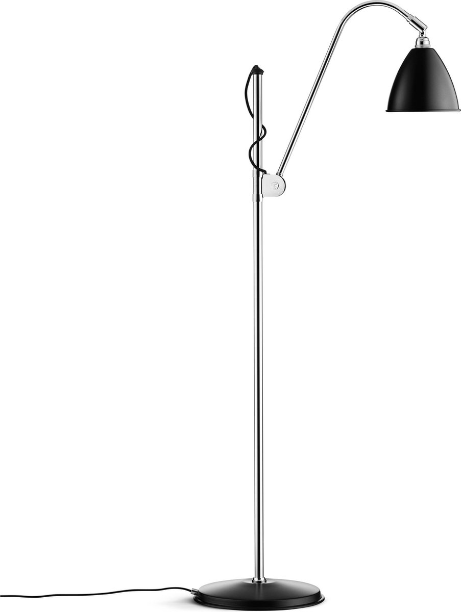 GUBI Lámpara de pie Bestlite BL3S negro-cromo