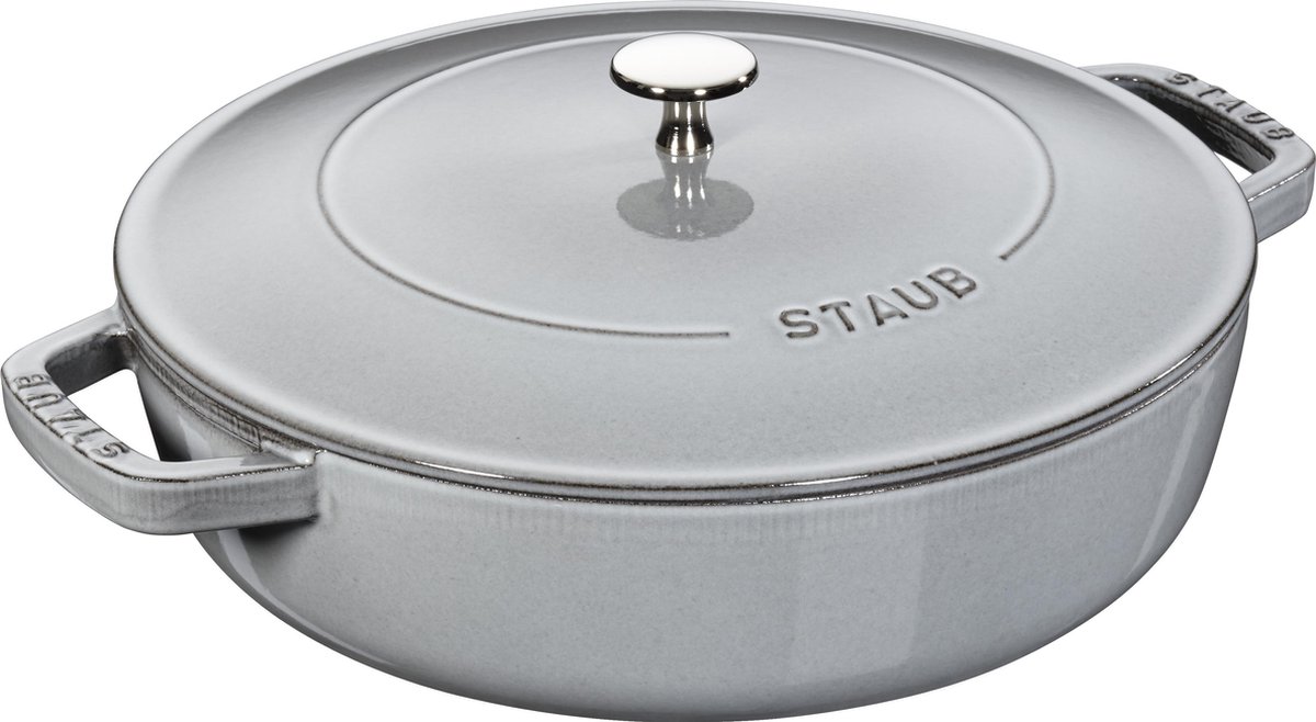 STAUB Sauteuse Chistera Ø28 cm 3,7 L Gris