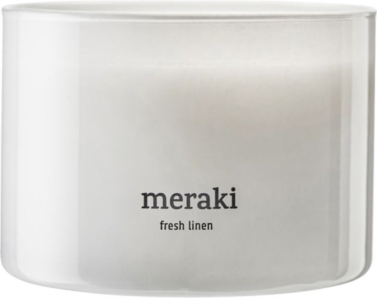 Meraki Bougie parfumée Meraki, 60 heures Linge frais