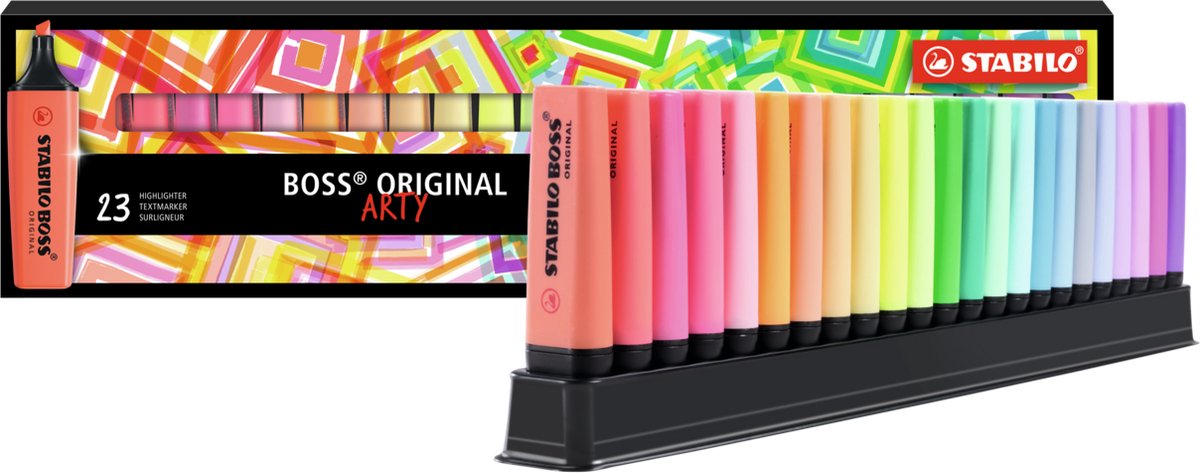STABILO BOSS ORIGINAL - Highlighter - ARTY - 23 Pieces Desk Set