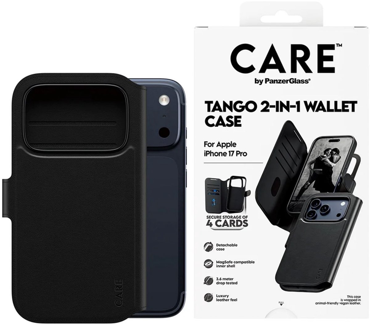 CARE by PanzerGlass Feature Case Tango Two-in-One Wallet w. MagSafe iPhone 17 Pro