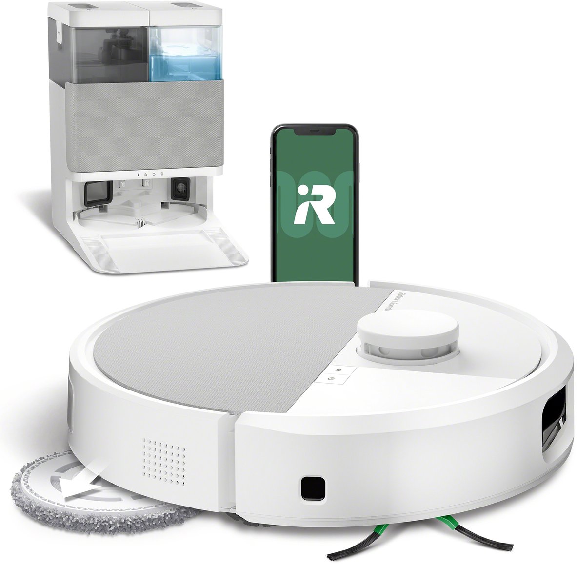 iRobot Robotstøvsuger Roomba Plus 505 Combo-robot + AutoWash™-dock - Hvid