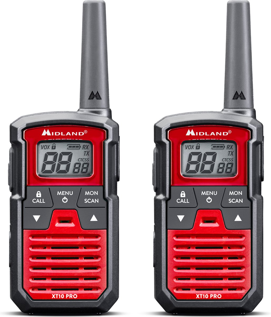 MIDLAND Walkie Talkie XT10 Pro Black/Red