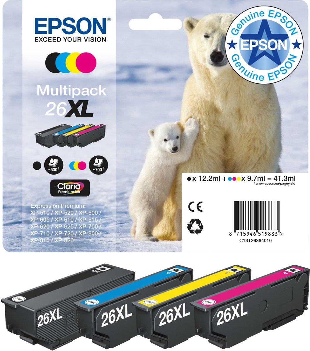 Epson 26XL Ink Cartridge Multi - CMYK