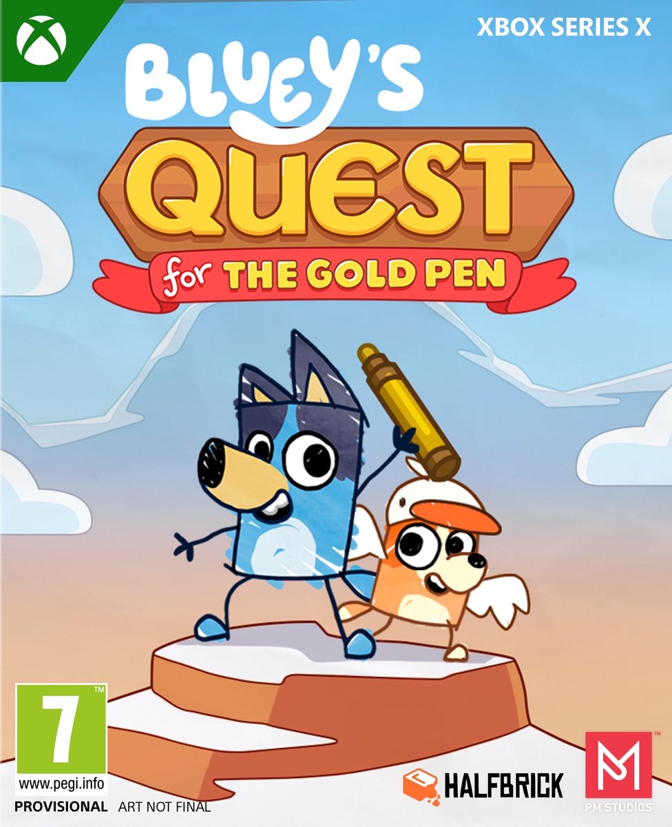 Bluey's Quest for the Gold Pen - Microsoft Xbox Series X - Eventyr