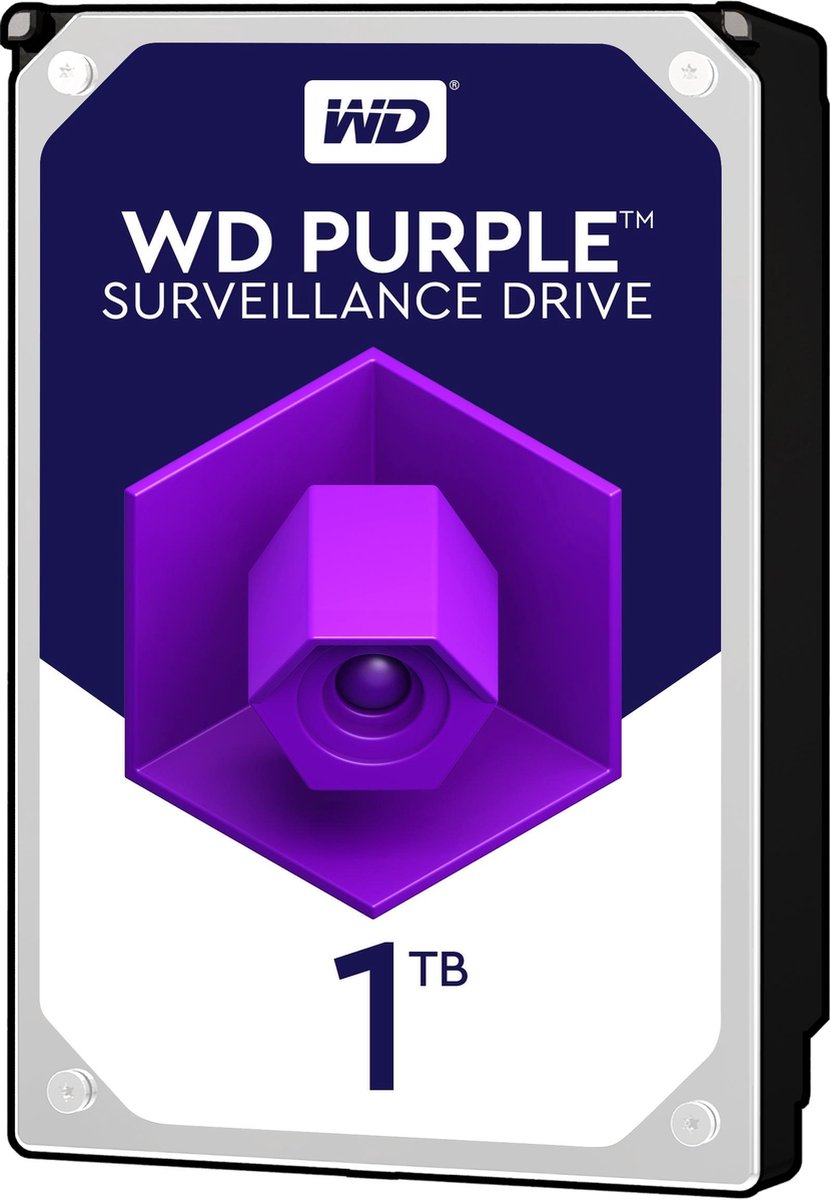 WD Purple - 1TB - Harddisk - WD10PURZ - SATA-600 - 3.5"