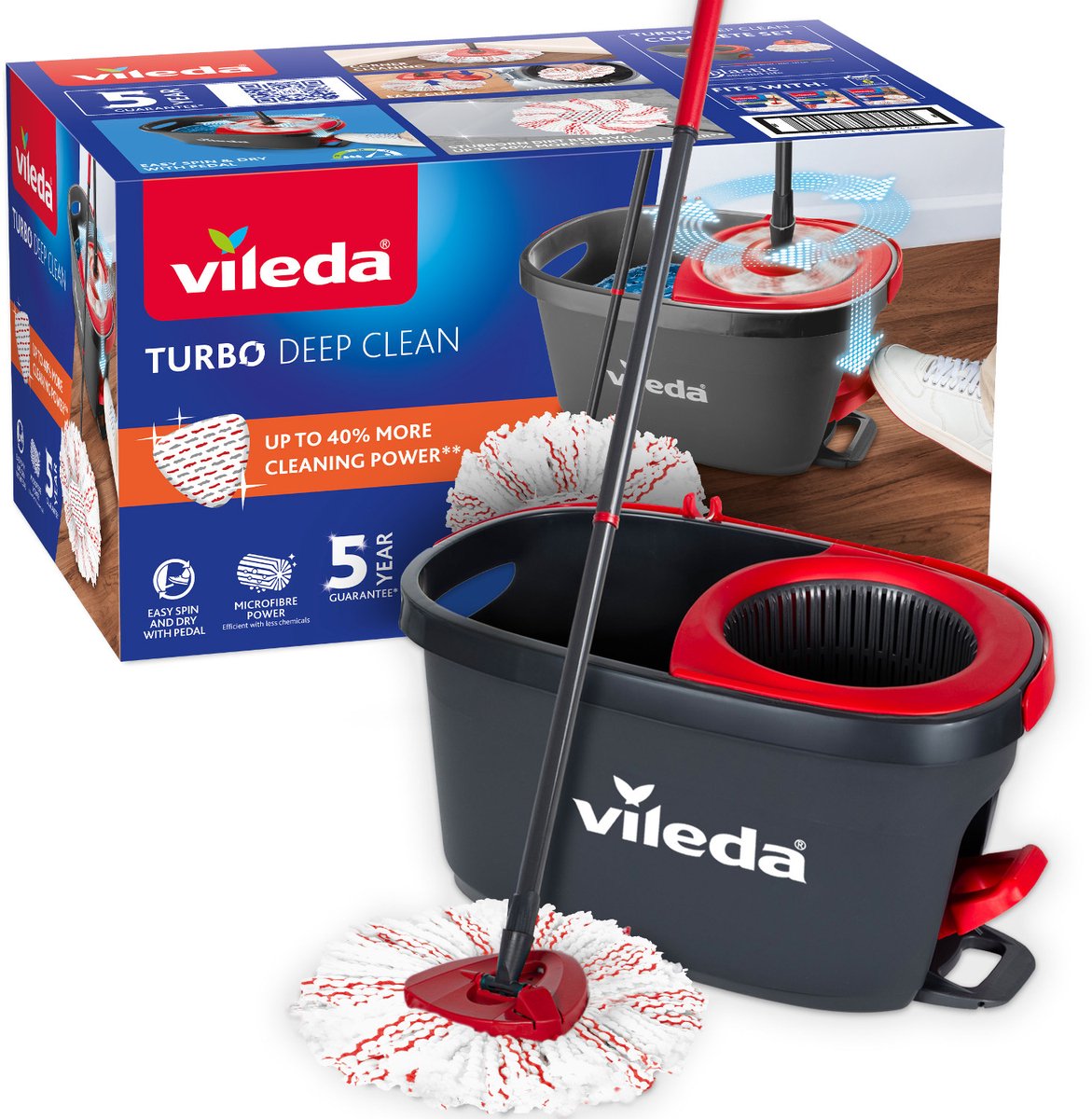 Vileda Rotary mop TURBO 3in1 Microfiber