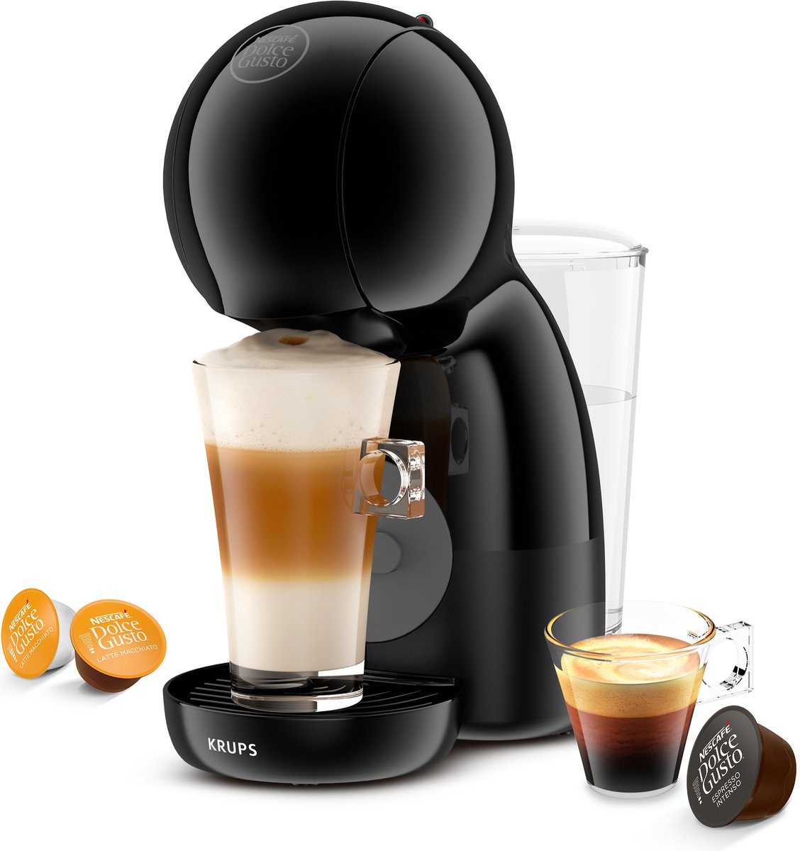 Krups Nescafé Dolce Gusto Piccolo XS KP1A3B - coffee machine - 15 bar - black/anthracite