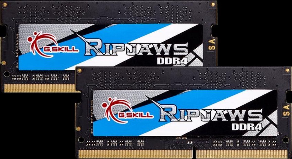 G.Skill Ripjaws SODIMM DDR4-2666 - 16GB - CL19 - Dual Channel (2 pcs) - Intel XMP - Sort