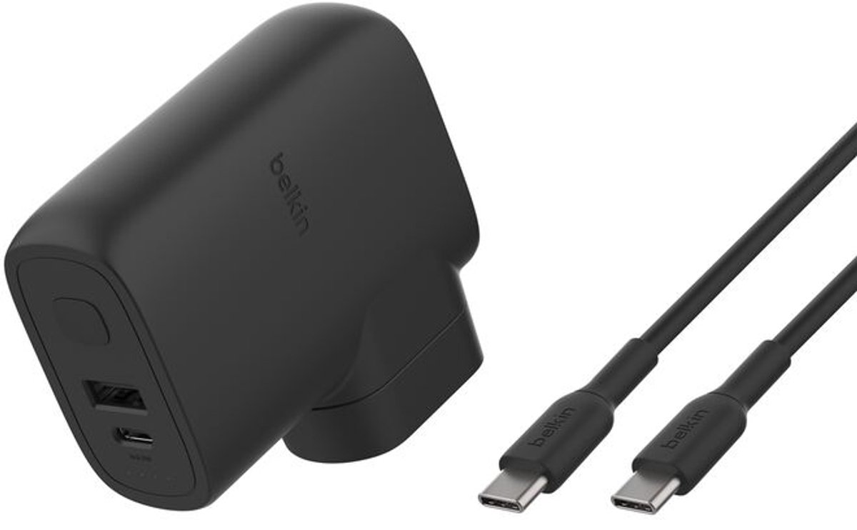 Belkin BoostCharge power bank / power adapter - USB 24 pin USB-C - 25 Watt - 5 Ah