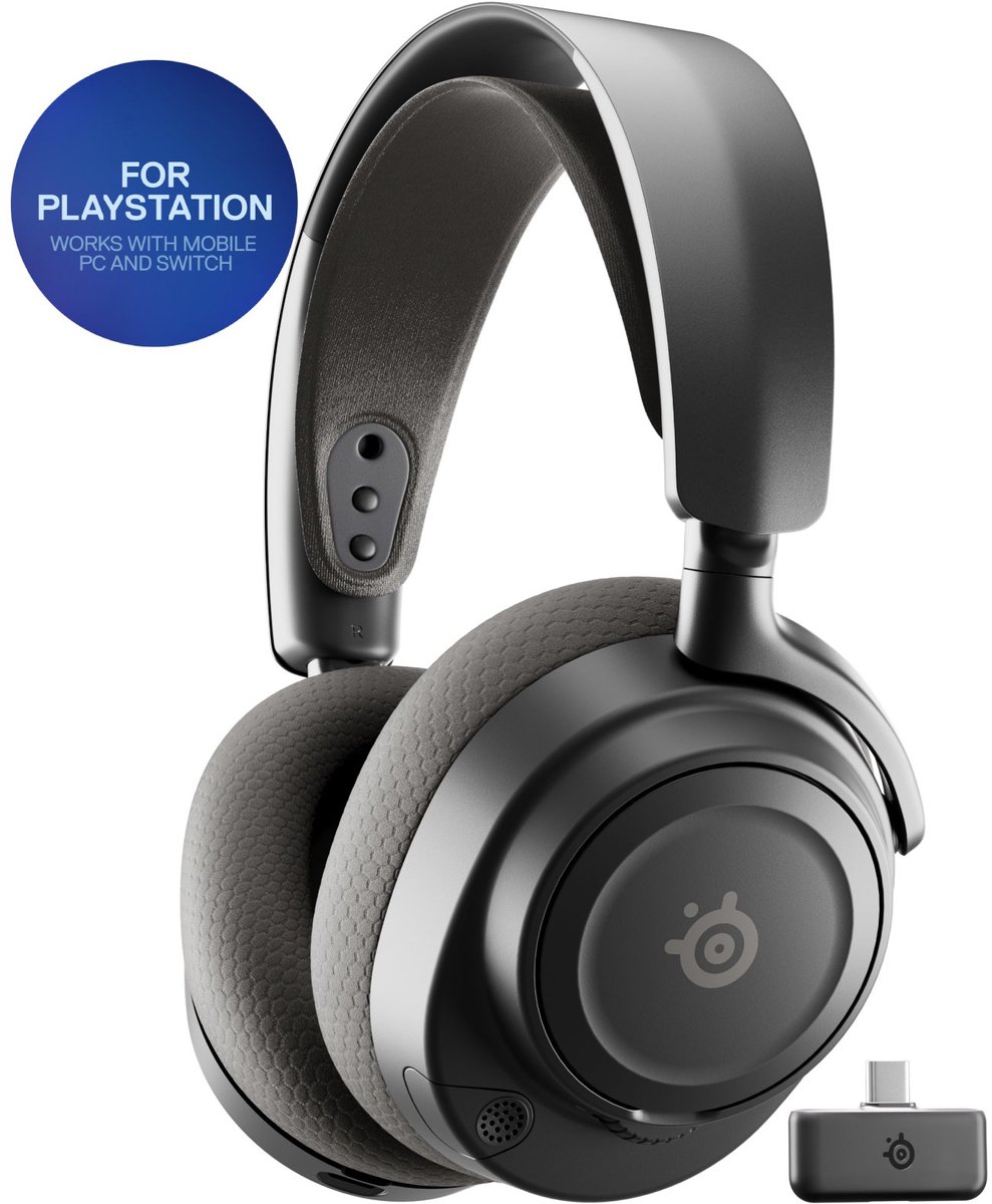SteelSeries Arctis Nova 7 Gen 2 - PlayStation Wireless Gaming Headset - Sort
