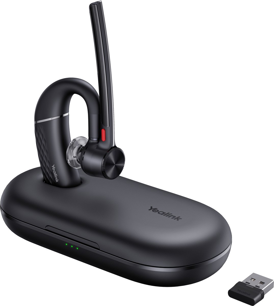 Yealink BH 71 Pro USB-C/A Oreillette Bluetooth noir boîtier de charge téléphone