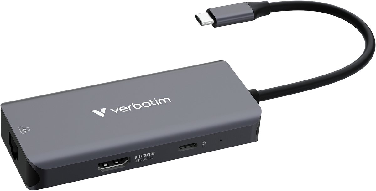 Verbatim 32157 Hub USB HDMI™ USB 3.2 Gen1 5 GBit/s compatible avec lultra HD noir Essentials