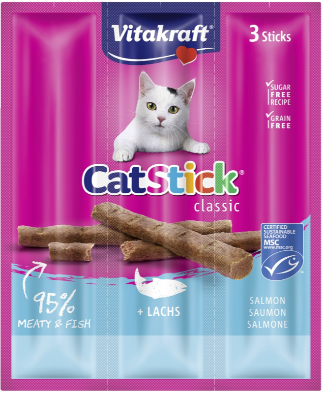 Vitakraft Cat-Stick Mini Lachsforelle 3 Stöcke