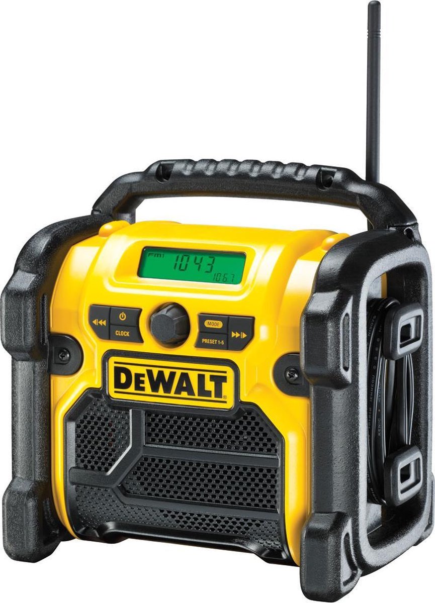 Dewalt XR LI-ION FM/AM Compact Radio - AM/FM - Gul