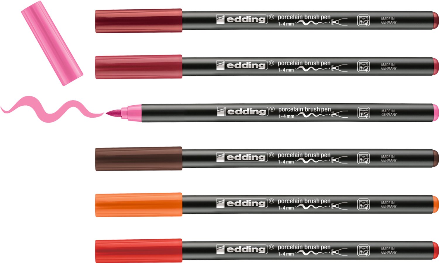 Edding Porcelain pens set of 5 warm colours