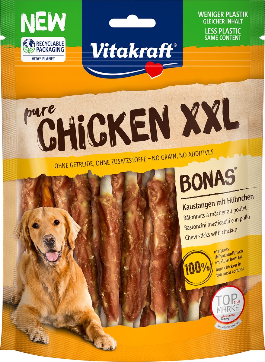 Vitakraft Pure Chicken Bonas XXL Tyggestænger med Kylling 200g