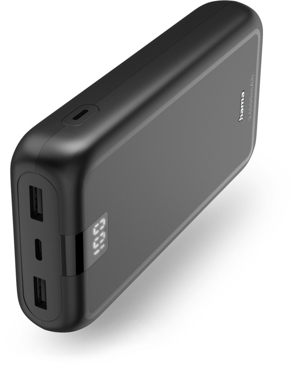 Hama Power Pack "Performance 24" 24000 mAh 2x USB-A 1x USB-C Anthracite - 24000 mAh