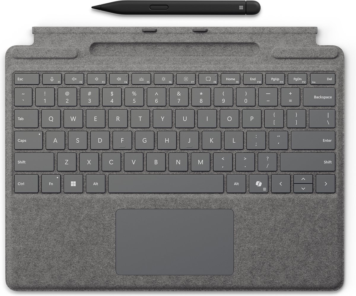 Microsoft Surface Pro Keyboard - Tastatur - Nordisk - Grå