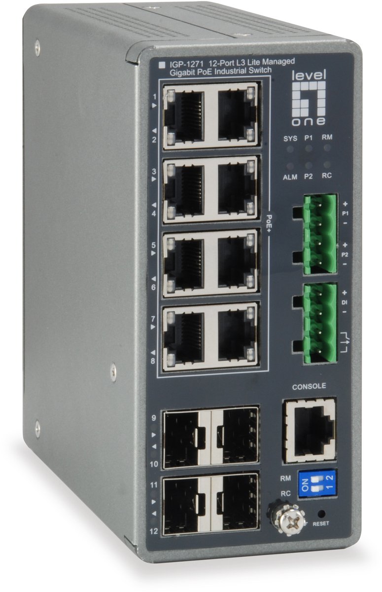 LevelOne IGP-1271 - switch - 12 ports - Managed