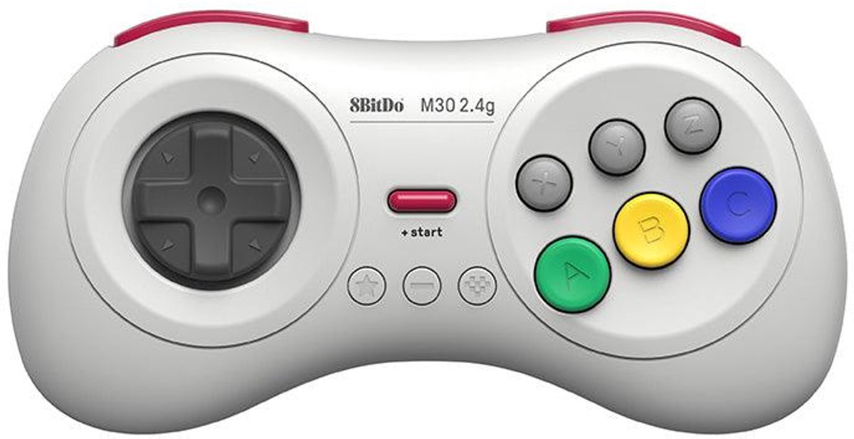 8BitDo M30 Bluetooth Pad White - Wireless Controller - Android