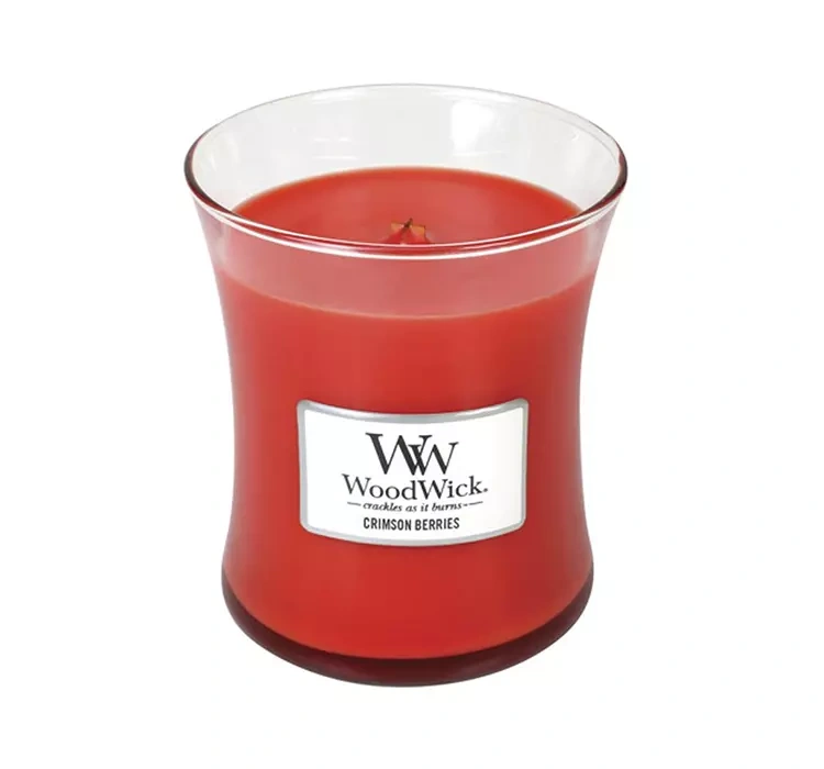 Woodwick Medium Jar Candle świeca zapachowa Crimson Berries 275g