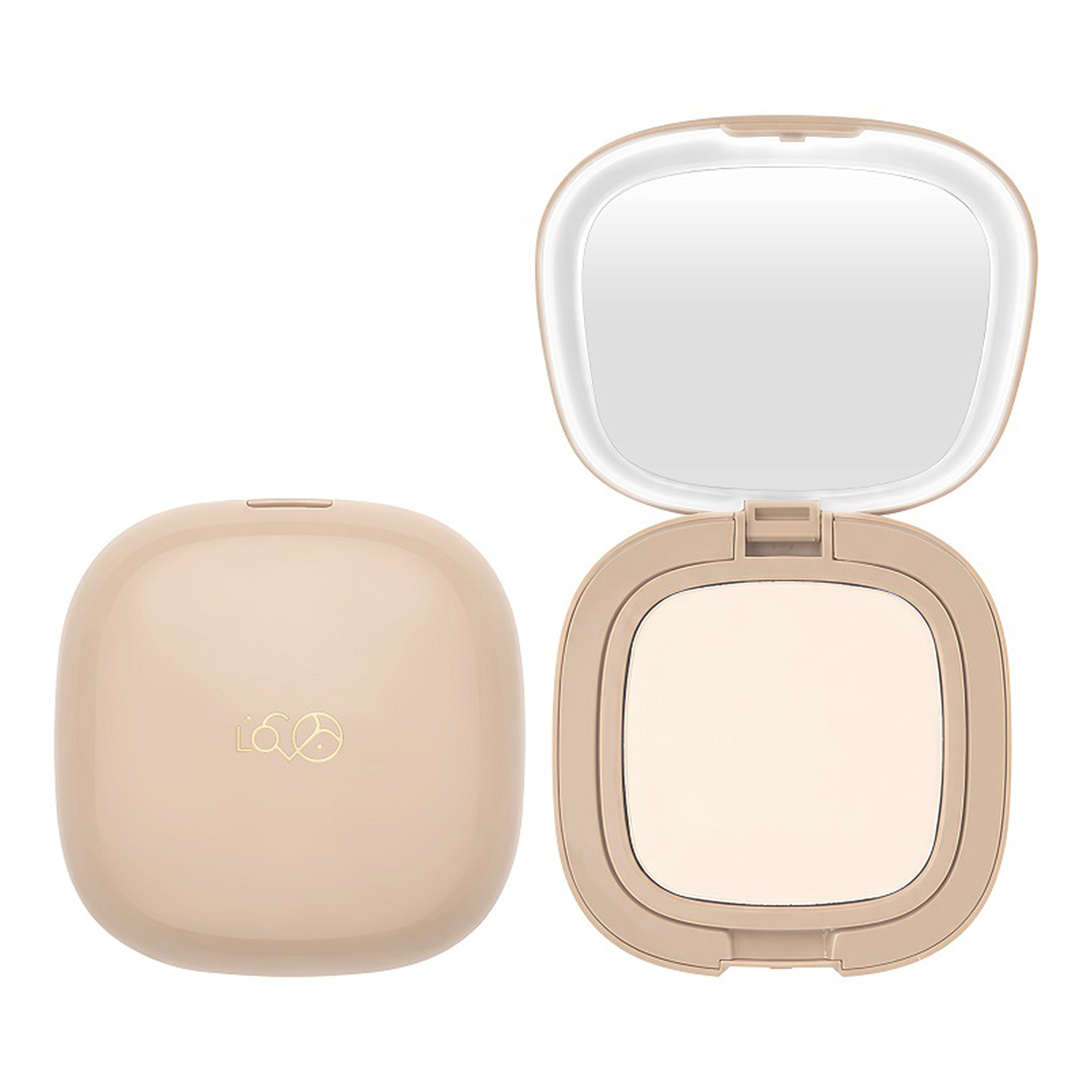 Lovro LED Setting Powder transparentny puder prasowany utrwalający z lusterkiem LED 7,5 g