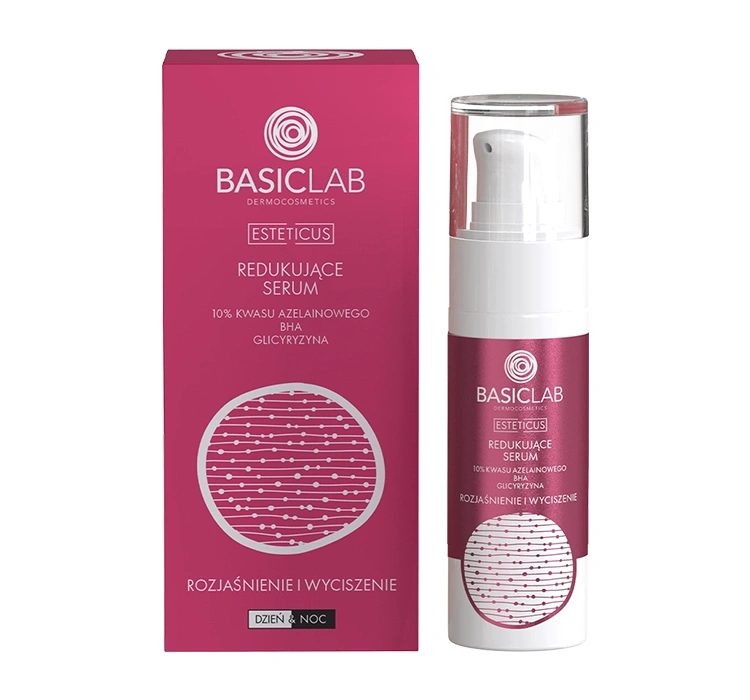 BasicLab Esteticus redukujące serum 10% kwasu azelainowego Rozjaśnienie i Wyciszenie 30 ml