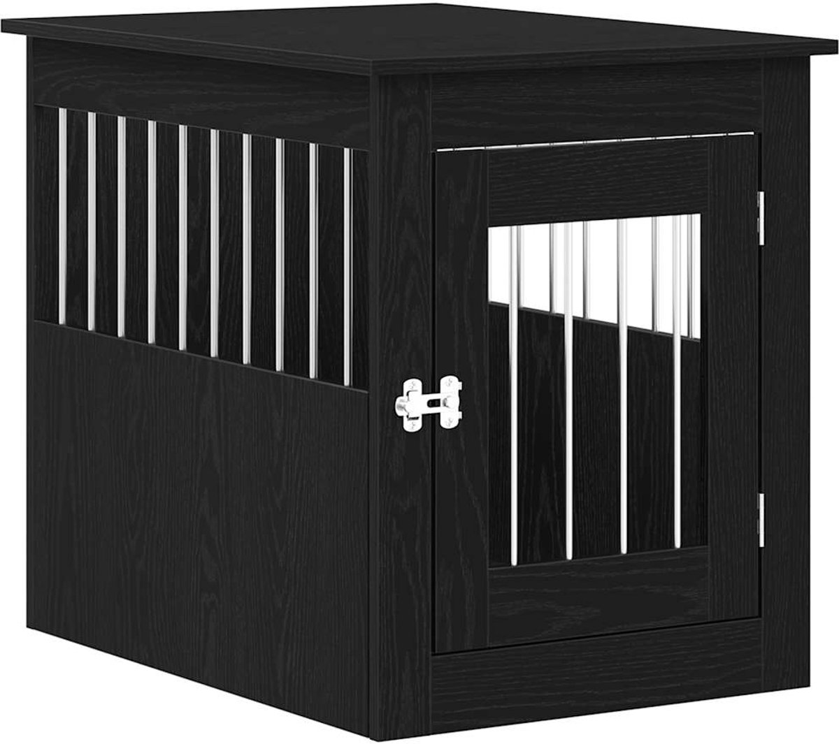 Hundebox Möbel Schwarzeiche 55 x 75 x 65 cm Holzwerkstoff