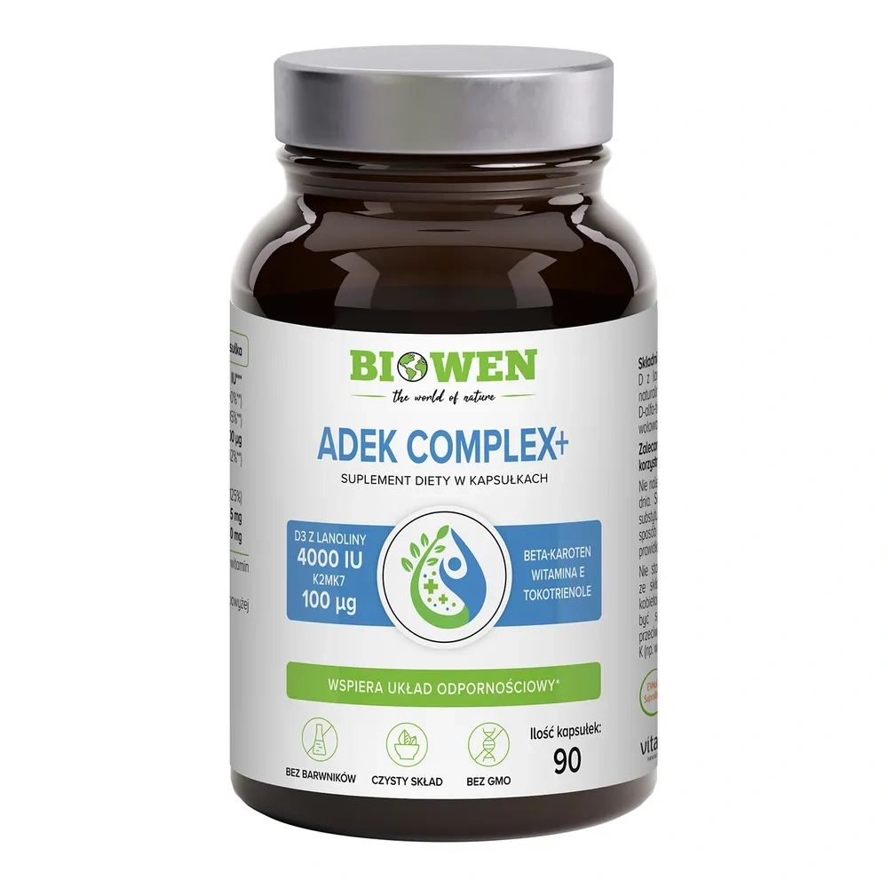 Biowen ADEK Complex+ suplement diety 90 kapsułek