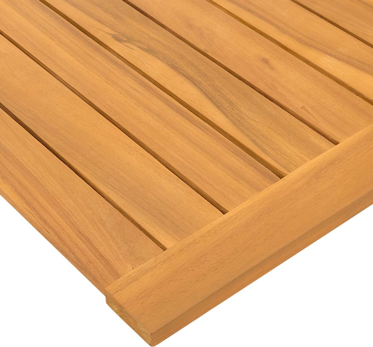 Badezimmermatte Uni Braun 100 x 55 cm Holz