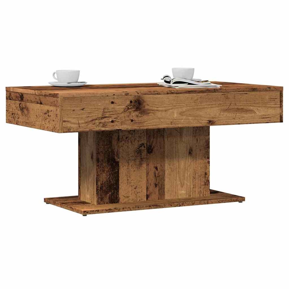 Couchtisch im Altholz-Look 96 x 50 x 45 cm Holzwerkstoff
