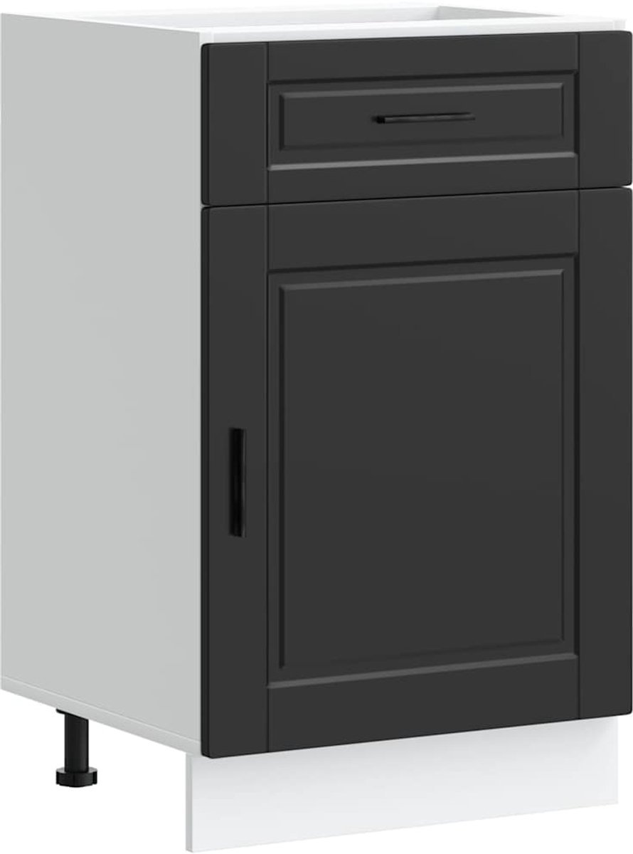 Porto Schwarz Küchenunterschrank