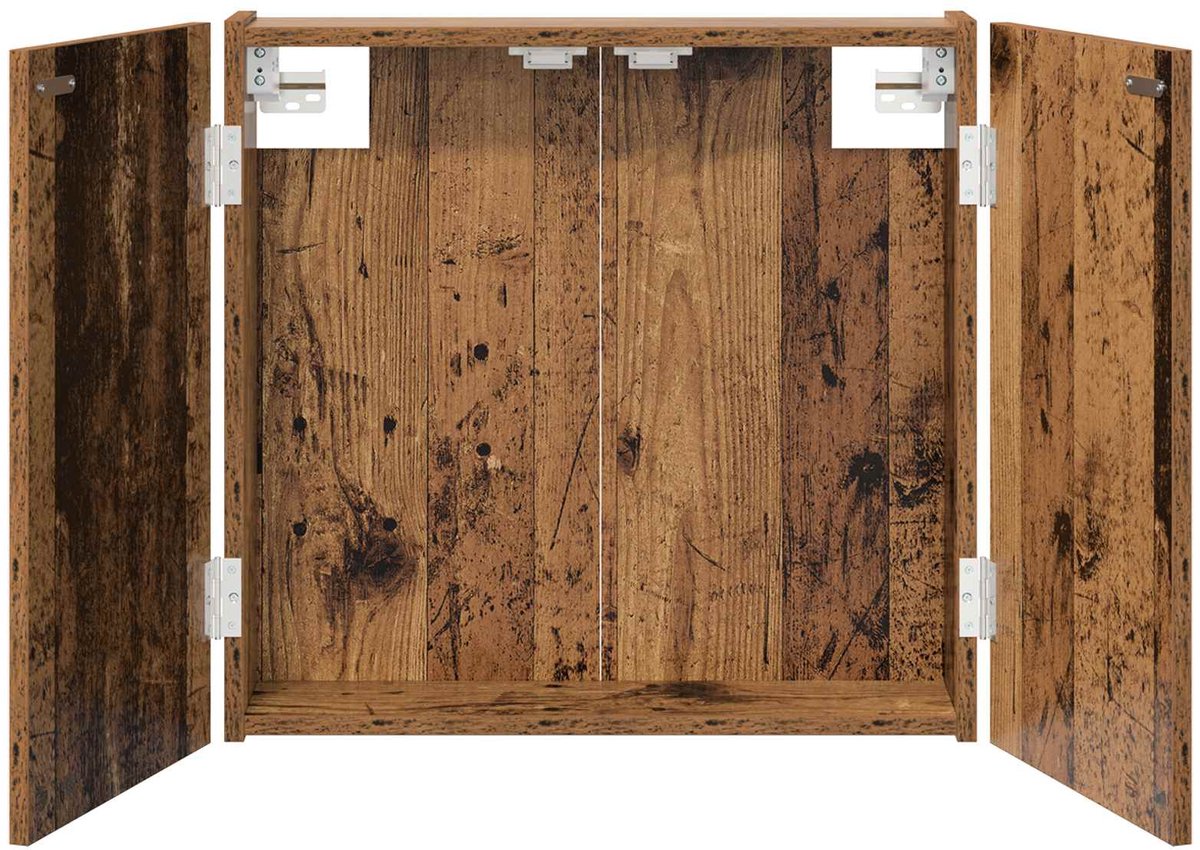 Dartscheiben-Schrank Altholz 56 x 12 x 53,5 cm Spanplatte