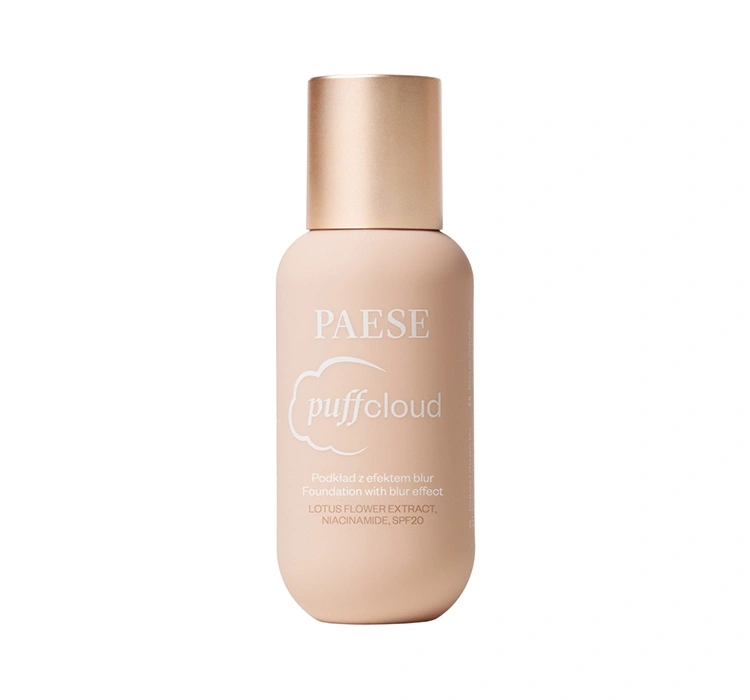 Paese Puff Cloud wygładzający podkład w płynie z SPF20 04W Shell Begie 37 ml
