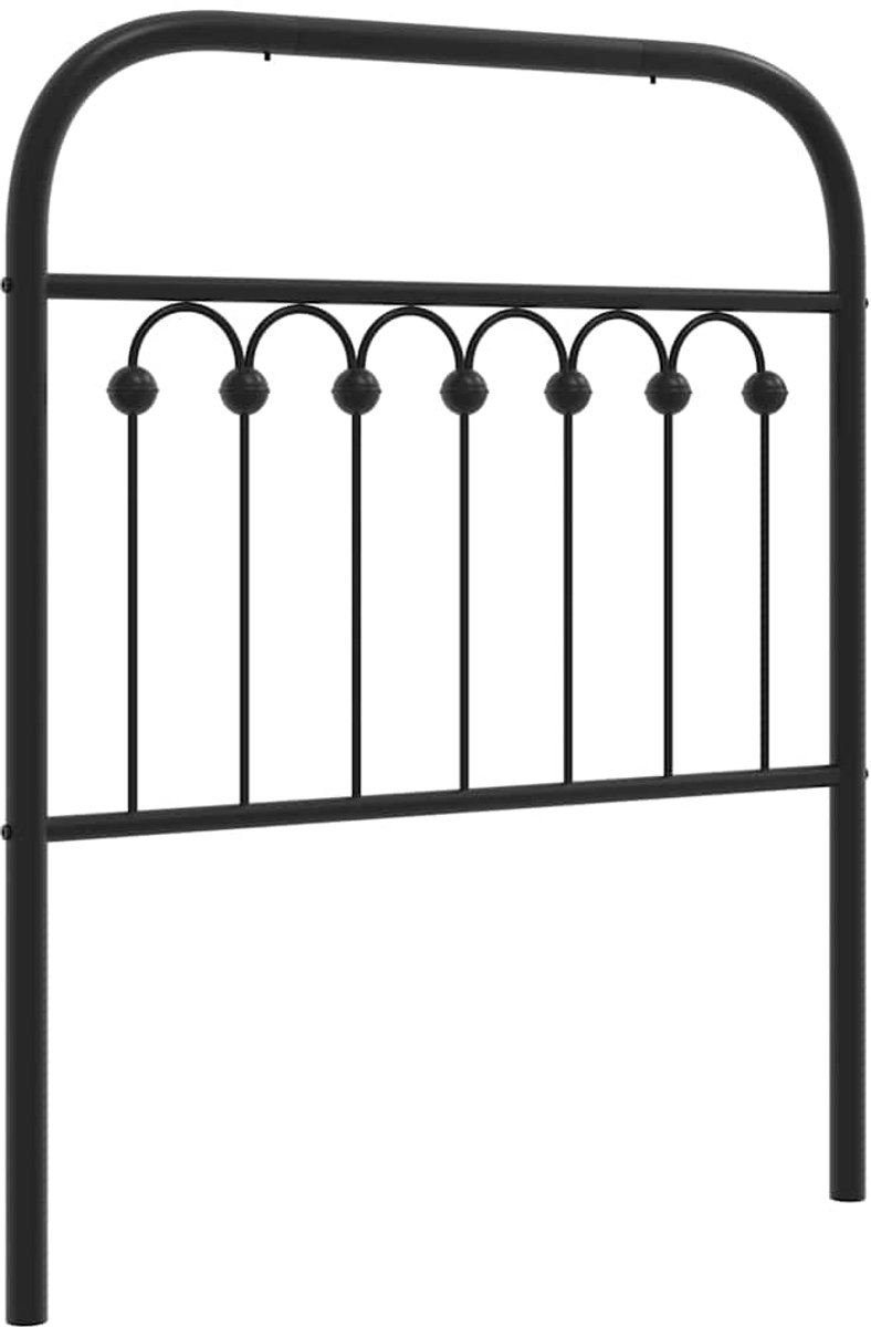 Ersatz-Kopfteil Metall Schwarz 75 cm
