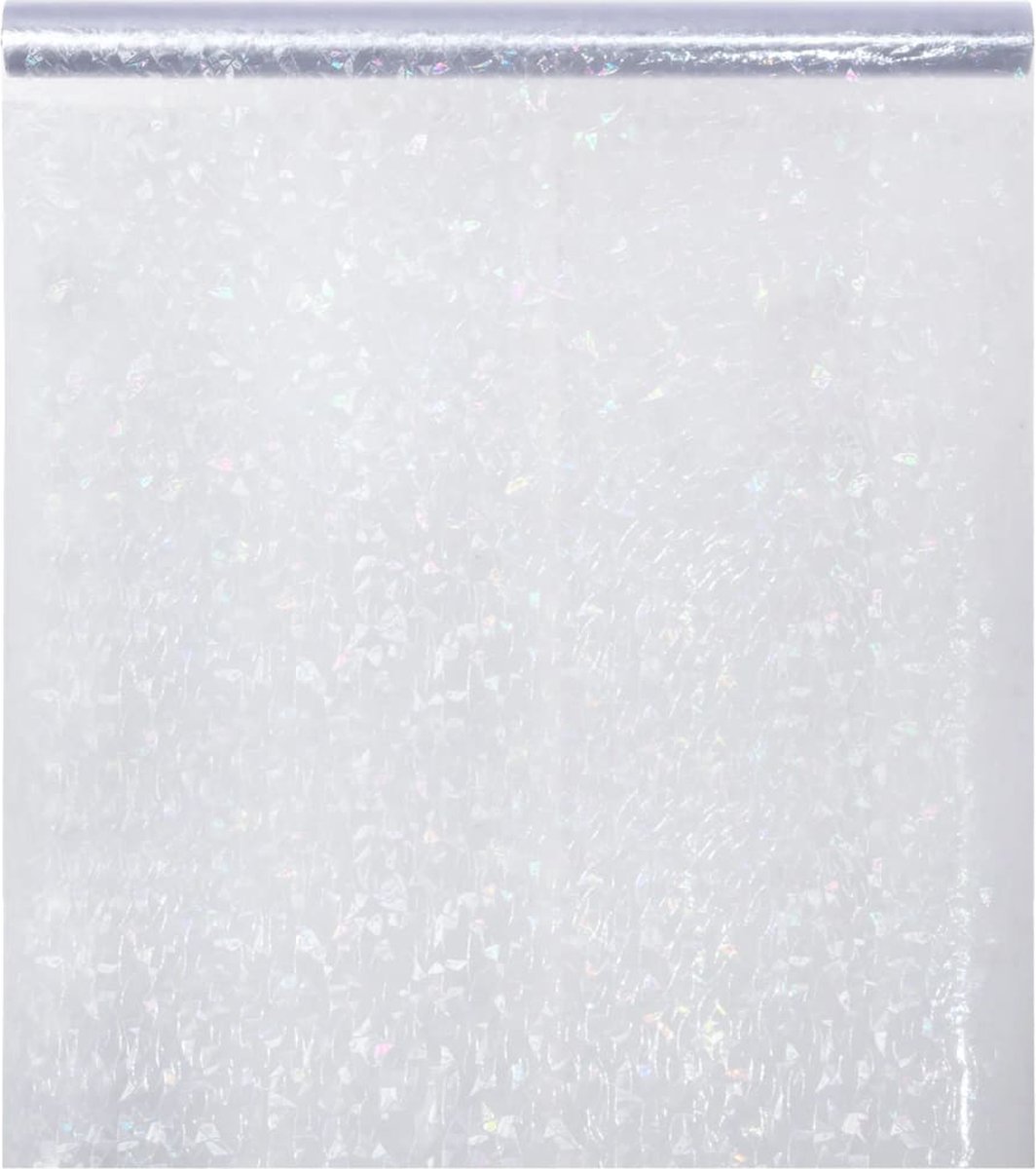Milchglasfolie mit 3D-Regenbogenmuster 90 x 2000 cm PVC