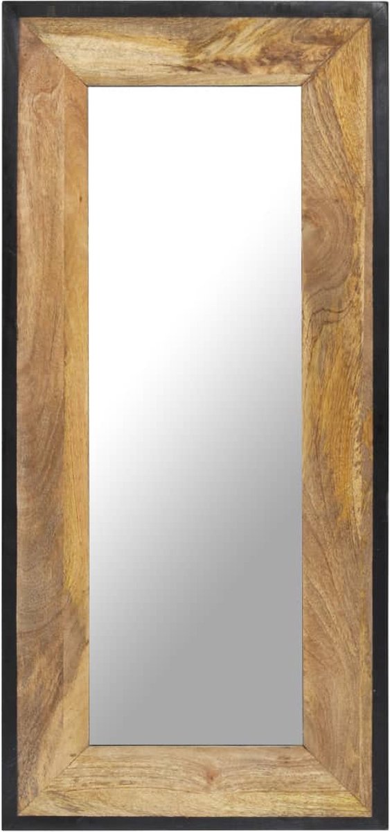 Spiegel 110x50 cm Massives Mangoholz