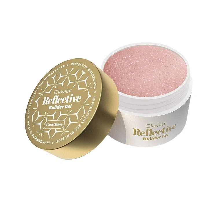 Clavier Reflectiv Builder Gel Flash & Shine refleksyjny żel budujący do paznokci 04 Nude Glow 30 g