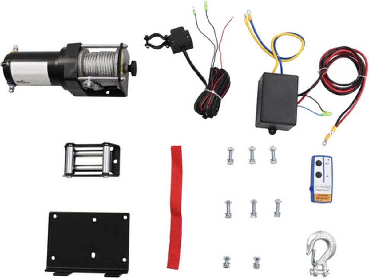 12 V Elektrische Winde 1360 kg + Montageplatte Fernbedienung